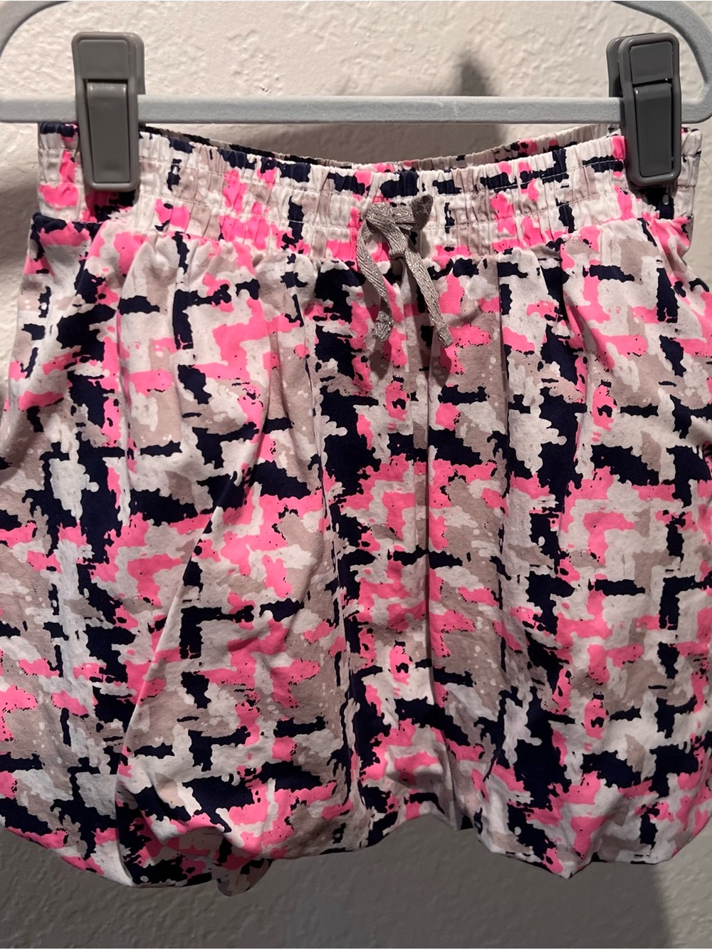 Girls Bubble Skirt in Pink, Navy & Cream